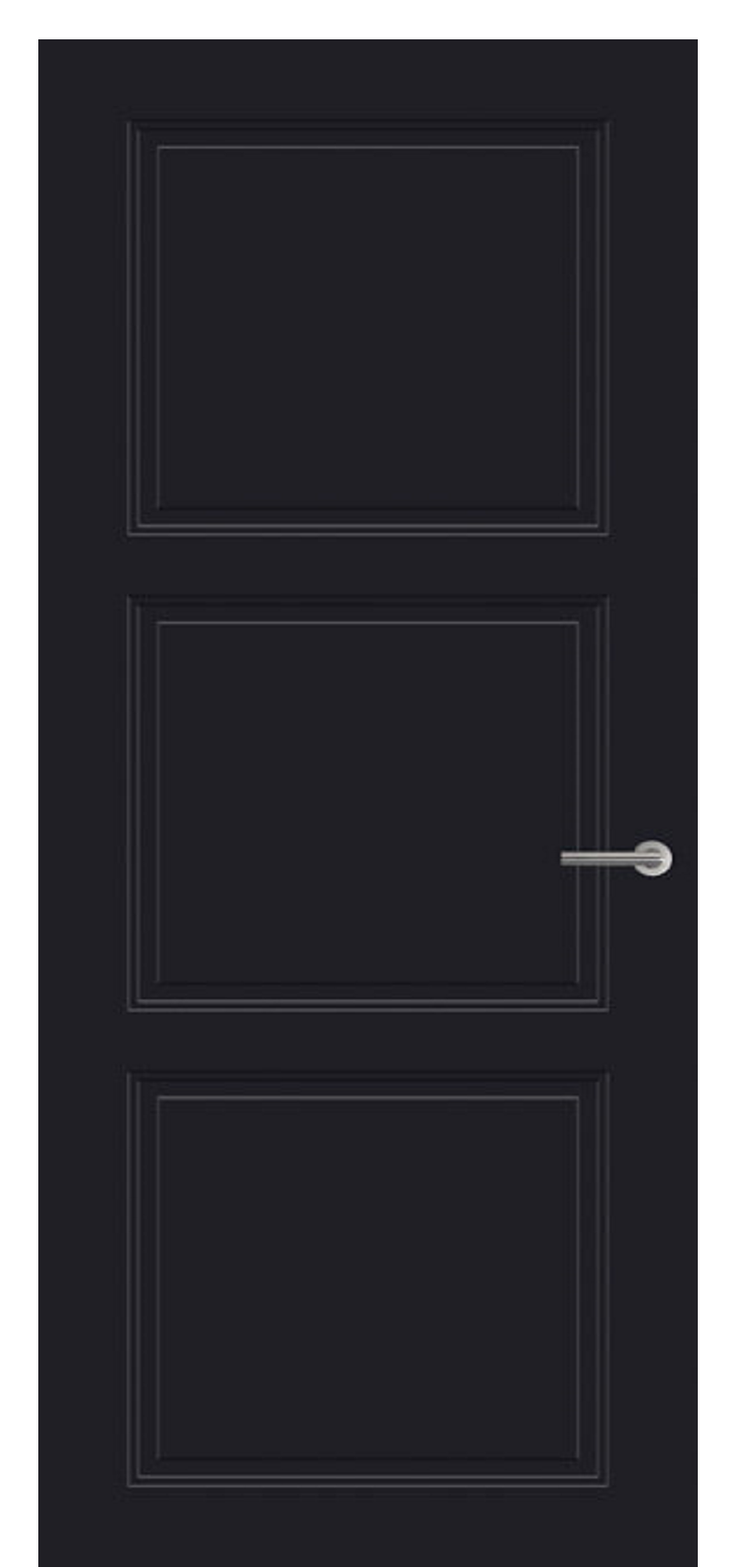 Holztuer-CE15-Cameo-Tiefschwarz